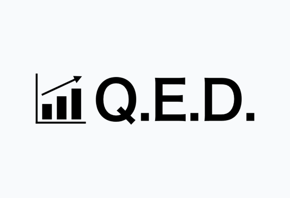 Q.E.Dのロゴ