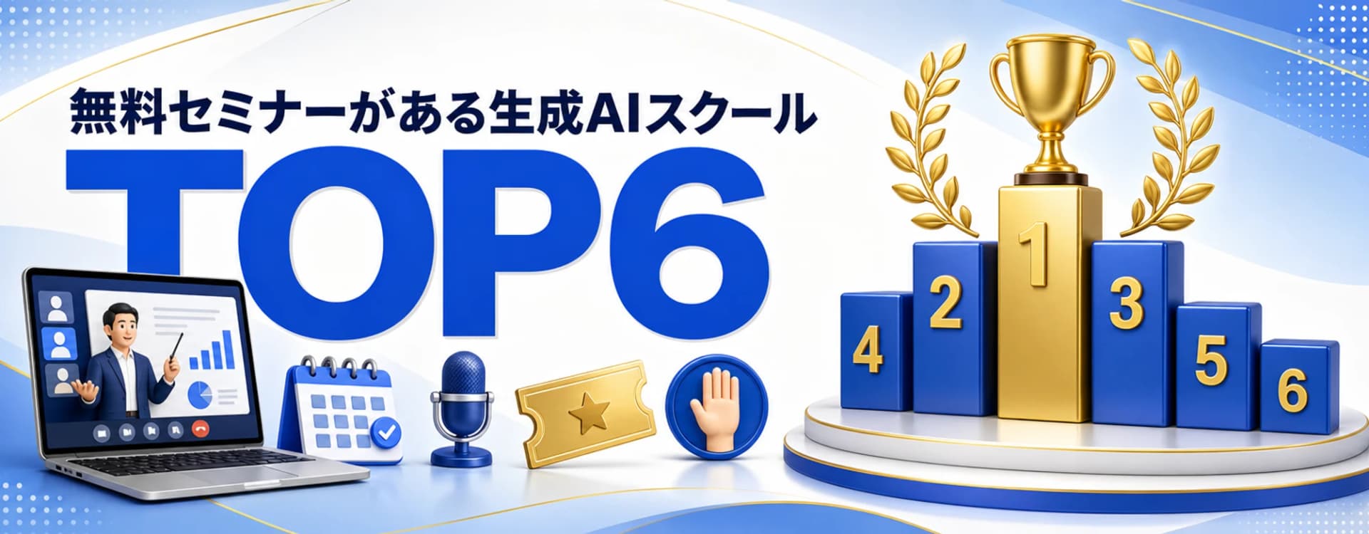 無料セミナーがある生成AIスクール TOP6