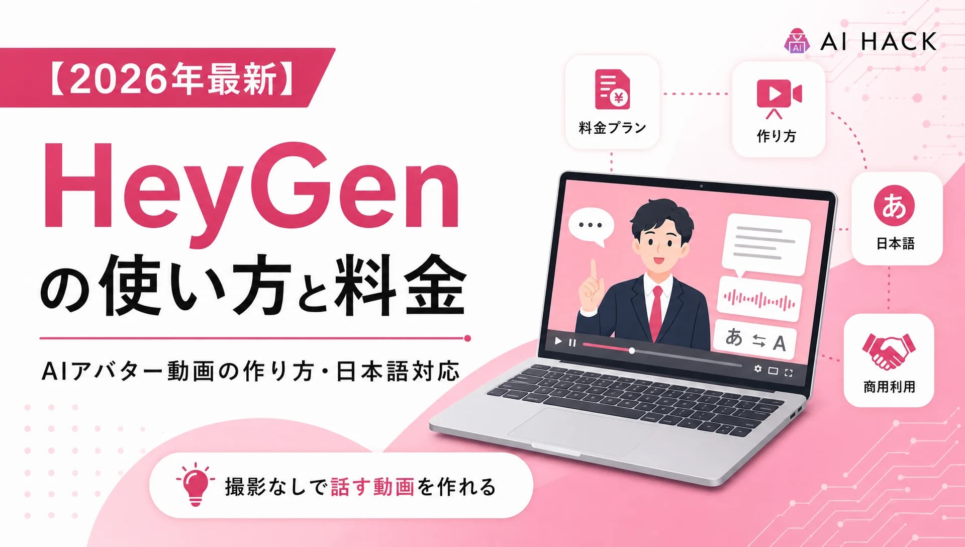 HeyGenの使い方と料金|AIアバター動画の作り方・日本語対応・商用利用【2026年】